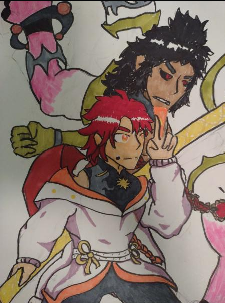 Emperior_Bird's tweet photo. Last night I drew Tang Xuan :3 (I love em so much) and Li ling! 

#Dislyte #dislytefanart https://t.co/4ranjy2kgx