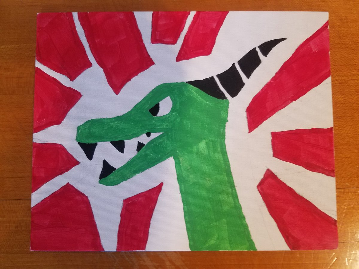 _shockra's tweet photo. @StrayaObscura Painted this awhile back when I got bored.  I know it's simple, but I like how it came out. https://t.co/L0VtvOt6pv