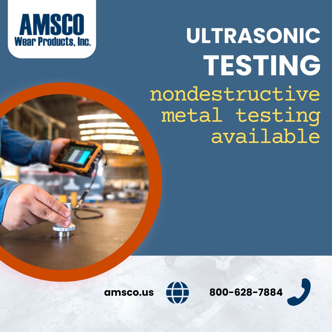AMSCO_us's tweet photo. Ultrasounds? Yeah, we got that.

Ultrasonic Testing (UT) – Ultrasonic testing transmits high-frequency sound waves into the metal to detect imperfections or changes in material properties.

#testing #metal #nondestructivetesting #manufacturing #lab #wearproducts https://t.co/no2Ic2ES02