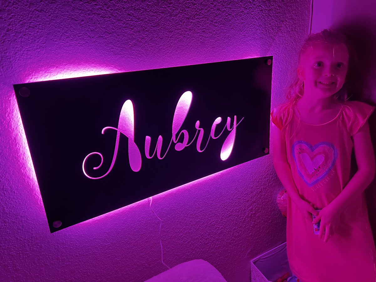 sidesignprint's tweet photo. Hooked up my girls with their own backlit name signs πͺ§ π‘ π
#LEDlights #backlitsigns #SIDesign https://t.co/57nrOnViaC