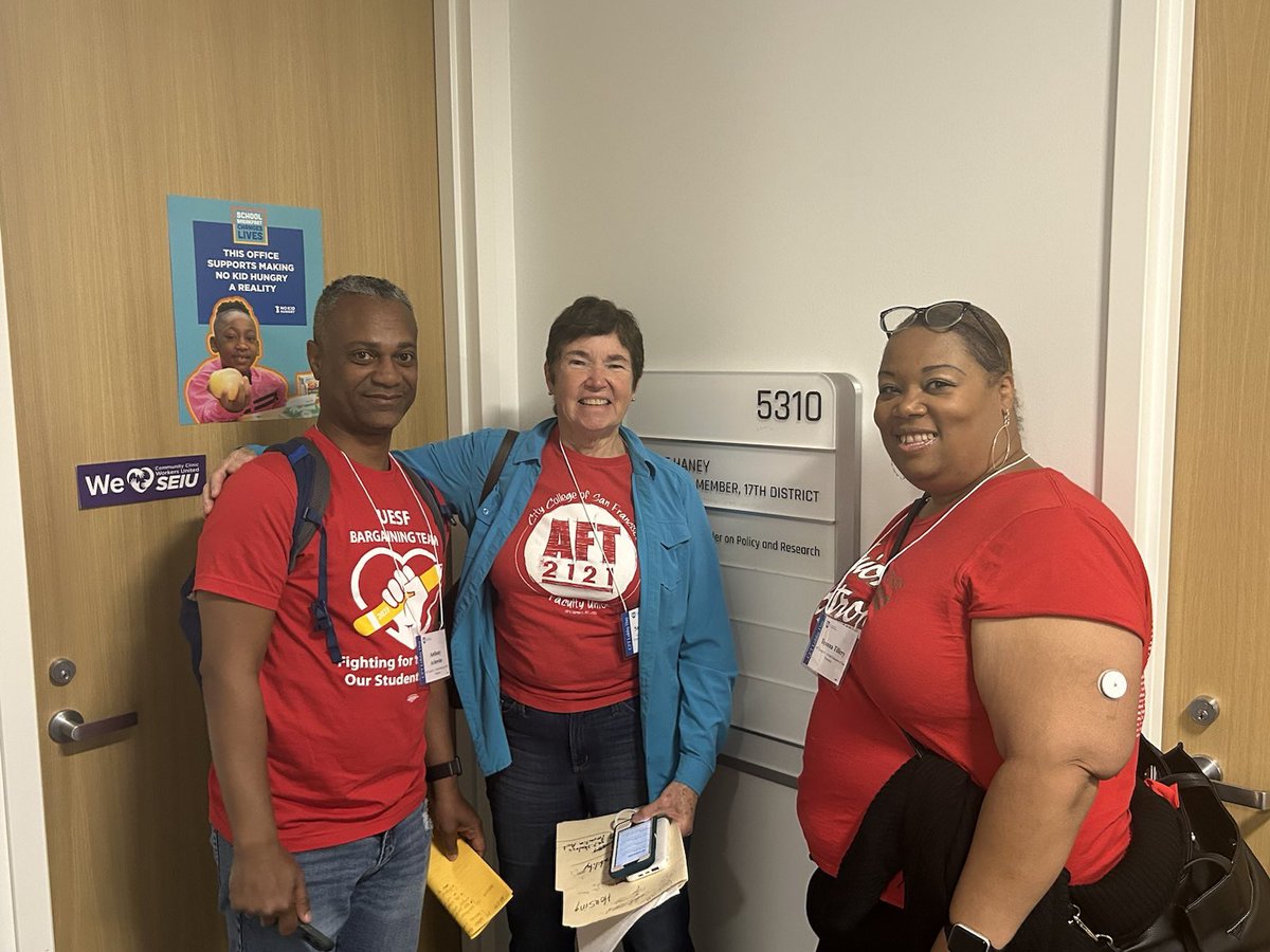 We had a great day with <a href="/AFT2121/">AFT 2121</a> at the capital today, advocating for the needs of all San Francisco's students and schools. Our CA legislators have real solutions on the table. We are expecting results for the education that our students deserve! #YesOnAB938 #AB938
