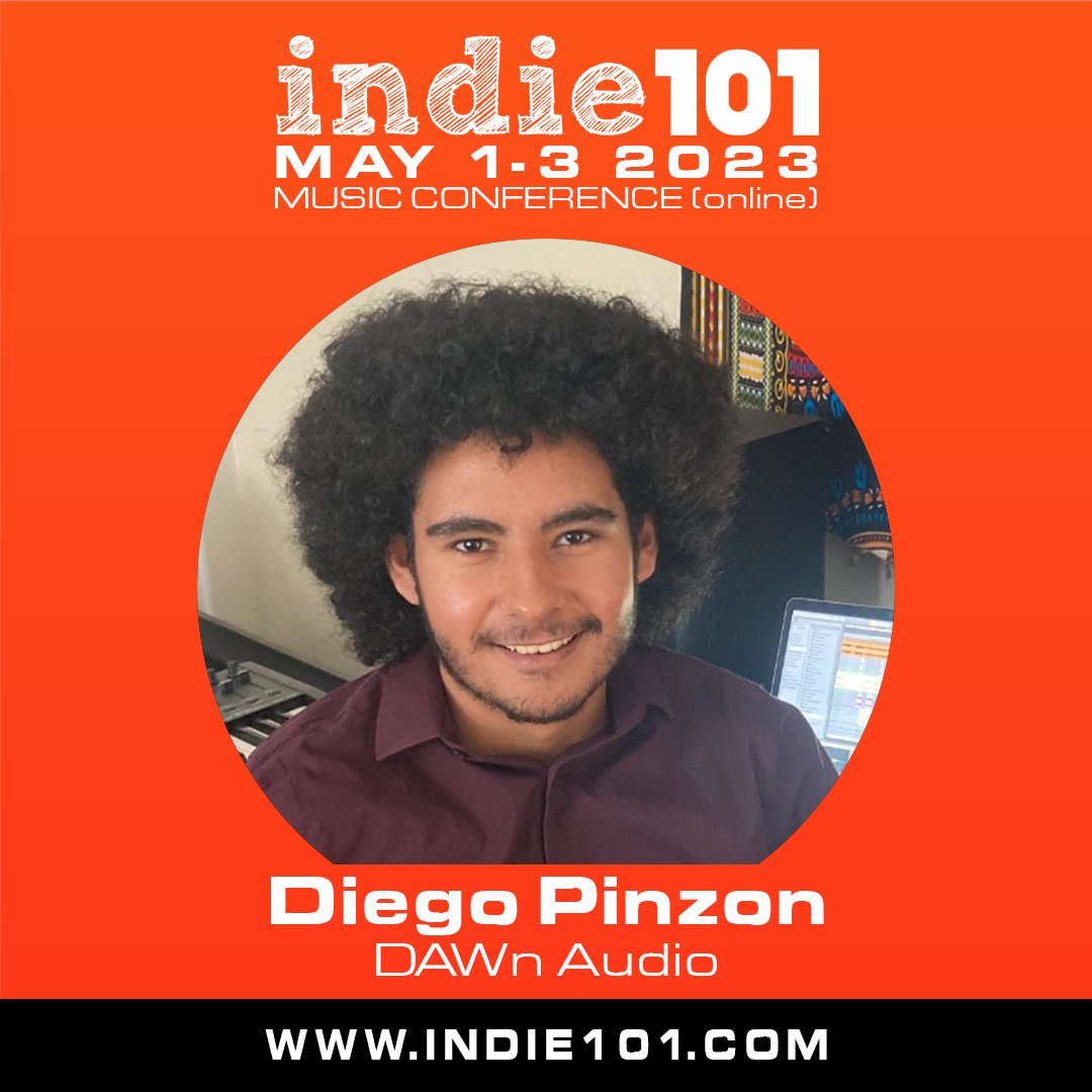indie101 2023 • May 1-3 
Diego Pinzon: DAWn Audio 

3 DAYS 50+ SPEAKERS 20+ SESSIONS covering: distribution, publishing, sync, touring & more! +NETWORKING 

ow.ly/RC1050NRKCE 

#indie101 #music #conference #education #b2b #INDIEWEEK #DITcommunity