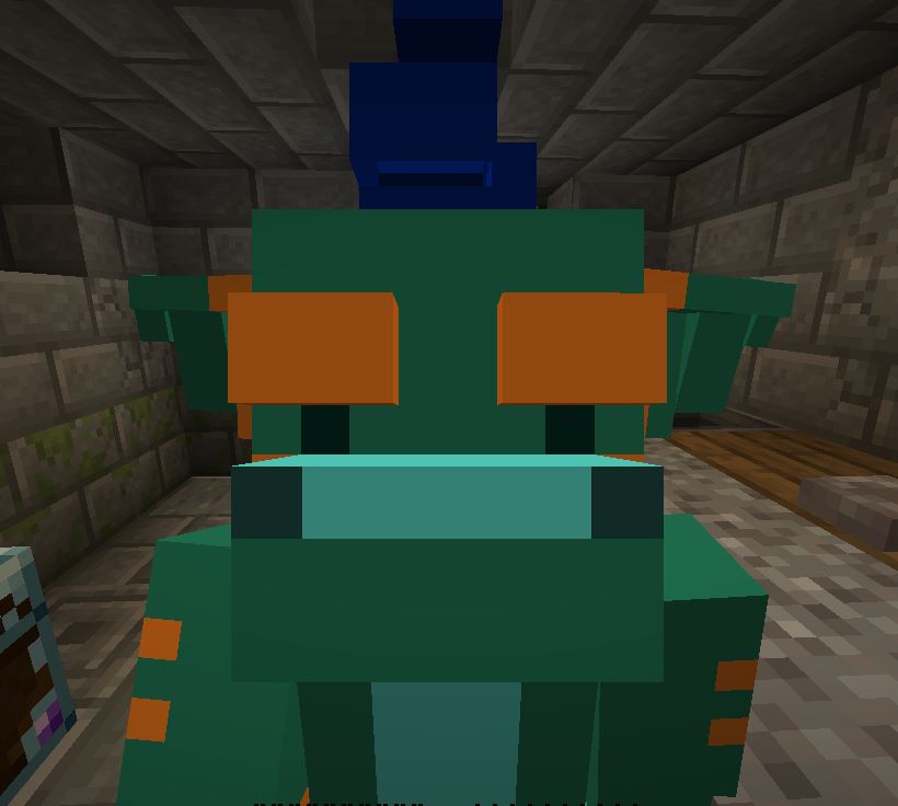DewdleNoodle's tweet photo. SNIFF SNIFF SNIFF SNORF SNORF. I can smell you y'know. #furry #blocks #cute #furrycraft #bean #dragon https://t.co/qCN8NtaG7k