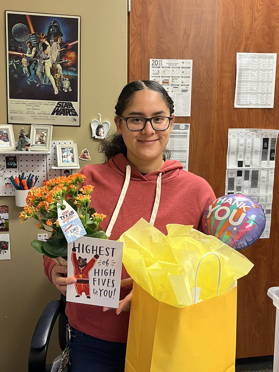 rsmith4_smith's tweet photo. Wishing a very Happy Administrative Professionals' Day to our A-Team @HoylandES! Thank you for your hard work, dedication and positive attitude to keep us soaring everyday!! https://t.co/PrAXbwD5y9
