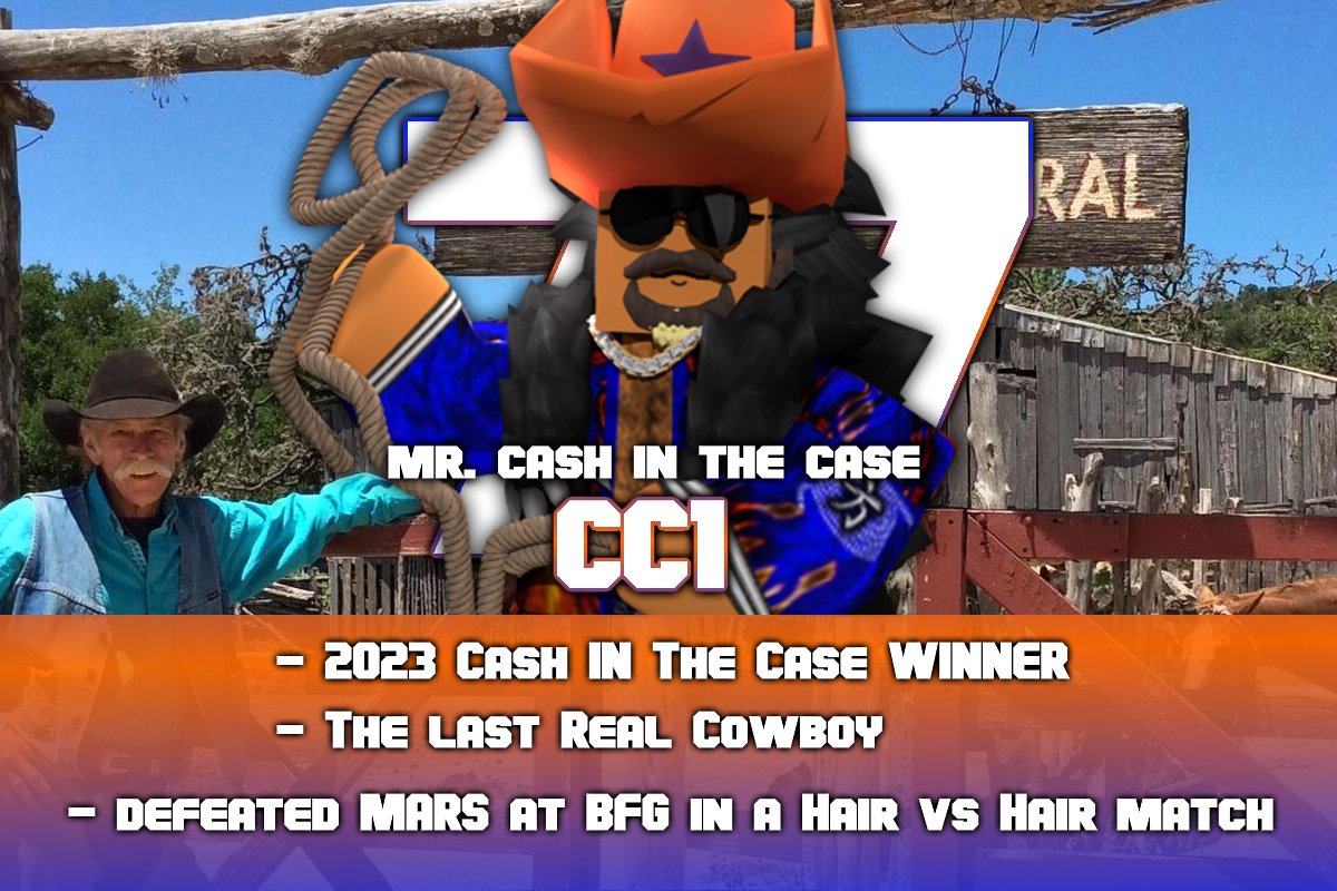 MWCW_RBLX's tweet photo. MWCW: Victory Road Tale of The Tapes
(4/6)
Cash In The Case Contract Match
#CC1(c) vs @_Johnny_96
Singles Grudge Match
#JakePain vs @codbeast5937
@IWA_RBLX https://t.co/4QTondWoDF