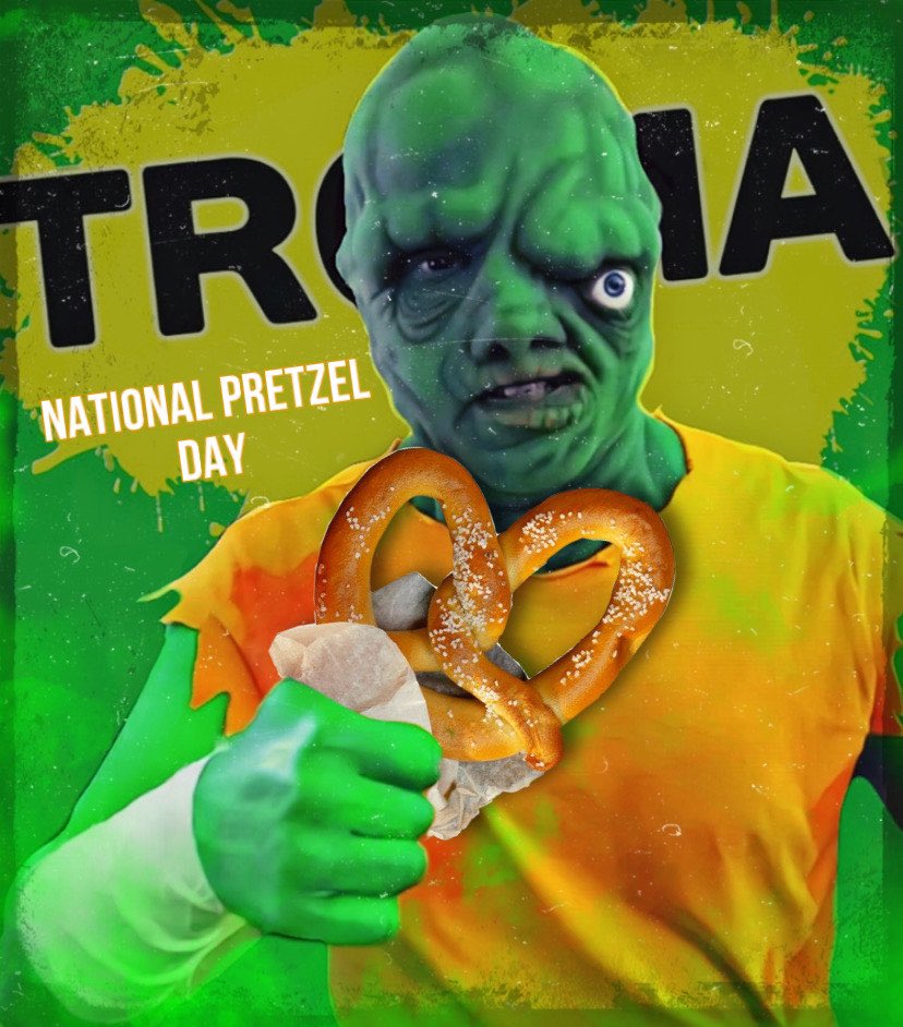 OMG! I almost forgot! Happy #PretzelDay everyone! Thank you @80sbabyTru for bringing this important fact to Toxie’s and my attention ! @bitsandpretzels
