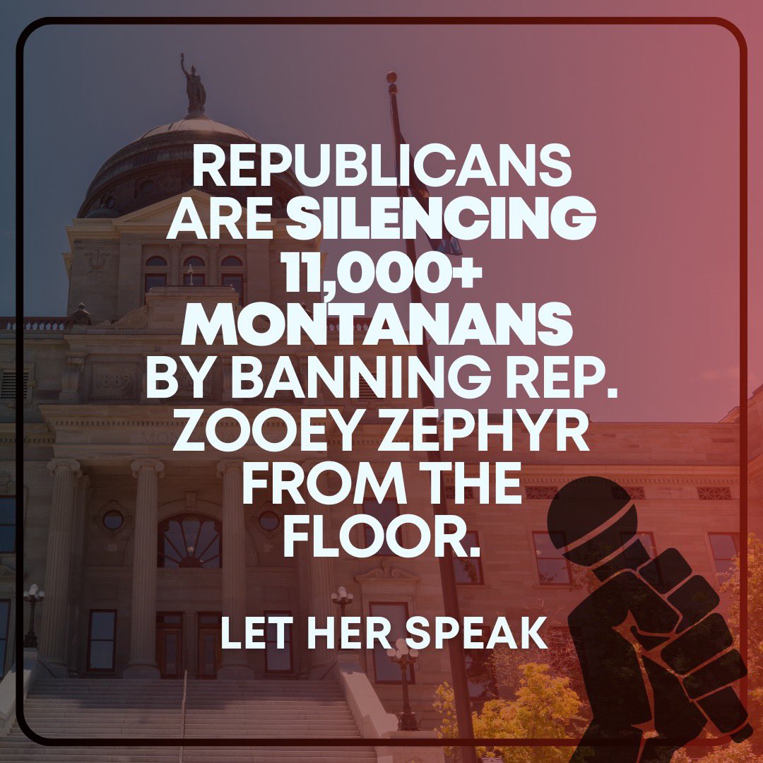 MTDems's tweet photo. #LetHerSpeak https://t.co/PI3KCWxacF