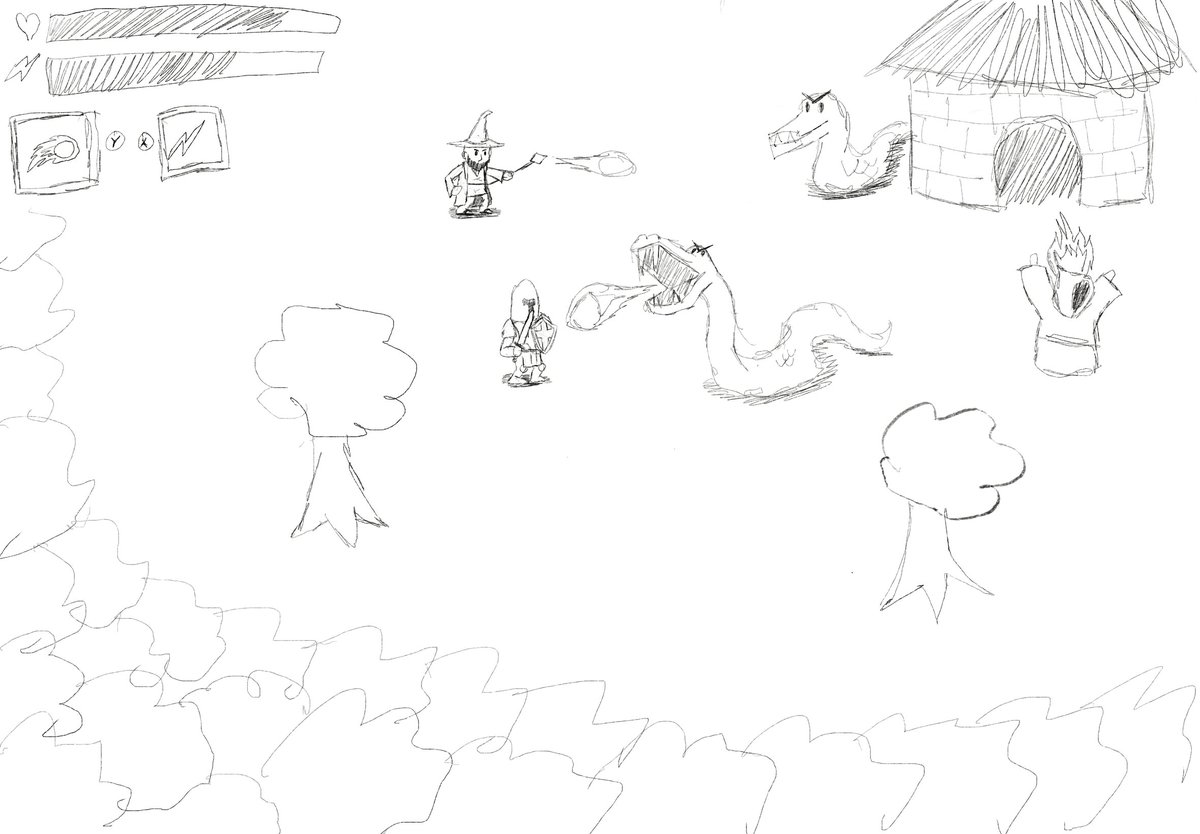I feel like a game where all the sprites were doodles like the marginalia in my school notes could be interesting.