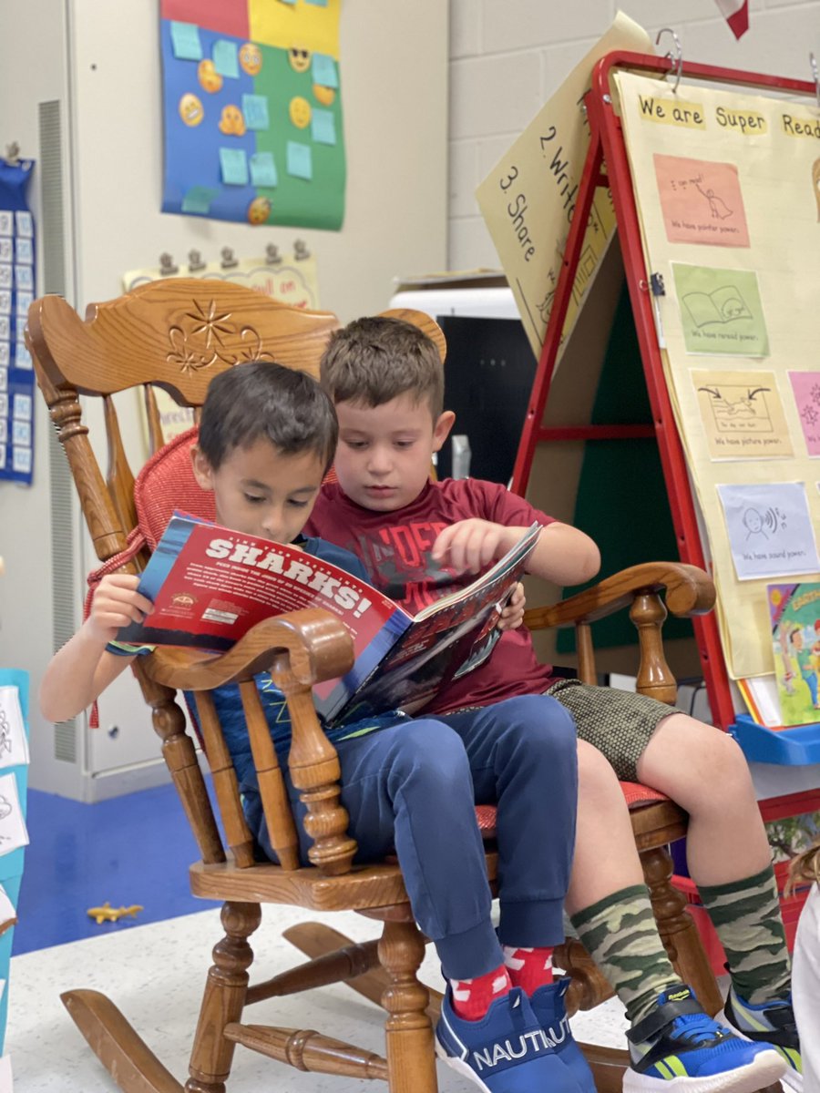 We are loving our non-fiction reading unit! These two readers shared a book about Sharks! @TisdaleSchool