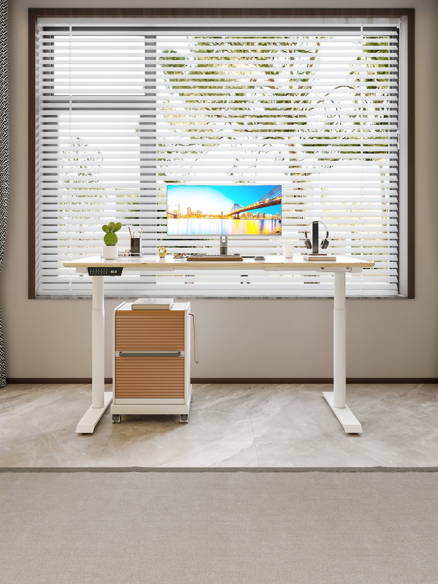 Standing desks allow those with ADHD to stand up while they work, which helps increase alertness and motivation. Having ADHD can make working at a seated desk difficult because many people with ADHD enjoy being able to move throughout the day

#standingdesk