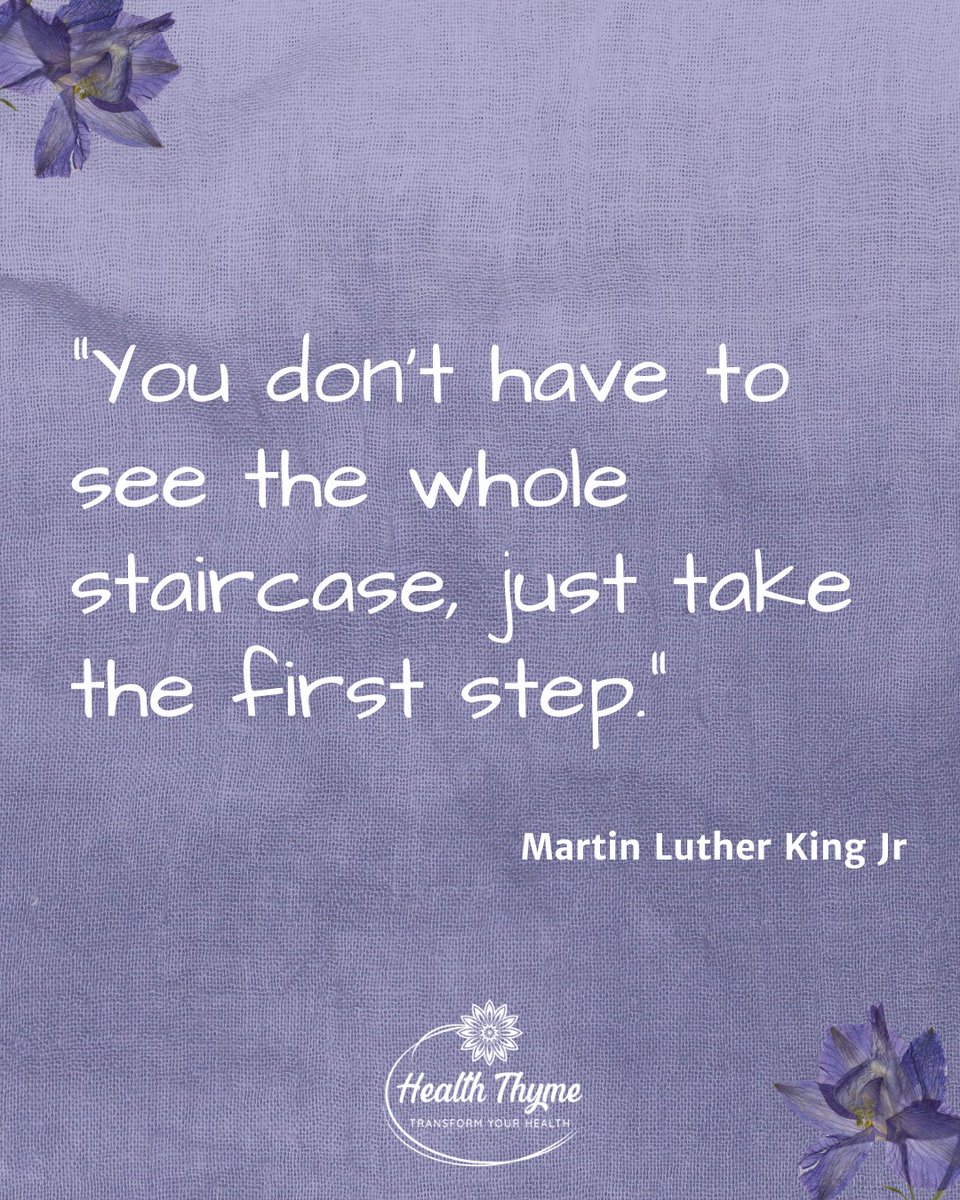 Take the first step towards better health and wellness today! It may seem overwhelming, but every small change counts. Focus on taking that first step and creating a happier, healthier you. #healthcoach #wellnessjourney #healthylifestyle #motivation #inspiration #mindbodyspirit