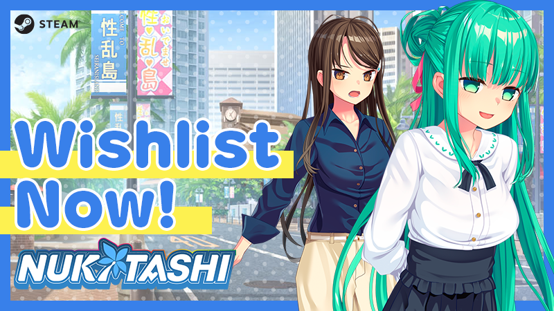 🌴NUKITASHI🌴

#NUKITASHI, the unmissable maiden work from #Qruppo, is now available for wishlisting on Steam!

Take down the obscene despots who rule sunny Seiran Island...
Fight for the right to propriety!

“NO LOVE? NO S*X!”

Steam: store.steampowered.com/app/2399220?ut…