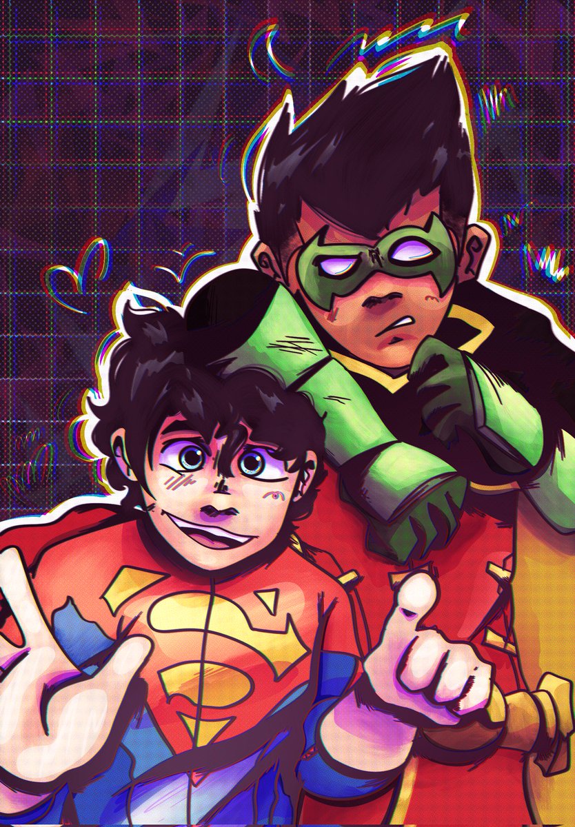 theraccoonpie's tweet photo. I FORGOT ABOUT THIS ACCOUNT 💀💀💀💀
UHHHH ANYWAYS HERE'S SOME SUPERSONS FANART
#supersons #superbpy #jonkent #robin #DamianWayne https://t.co/7mplSTb1v4