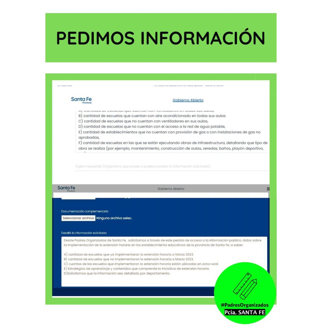 padresrafaela's tweet photo. Ante la incertidumbre existente en el ámbito educativo de la Provincia, solicitamos mediante el mecanismo de acceso a la información (Decreto 692/09), datos sobre dos temas preocupantes: https://t.co/XvHYOozopL