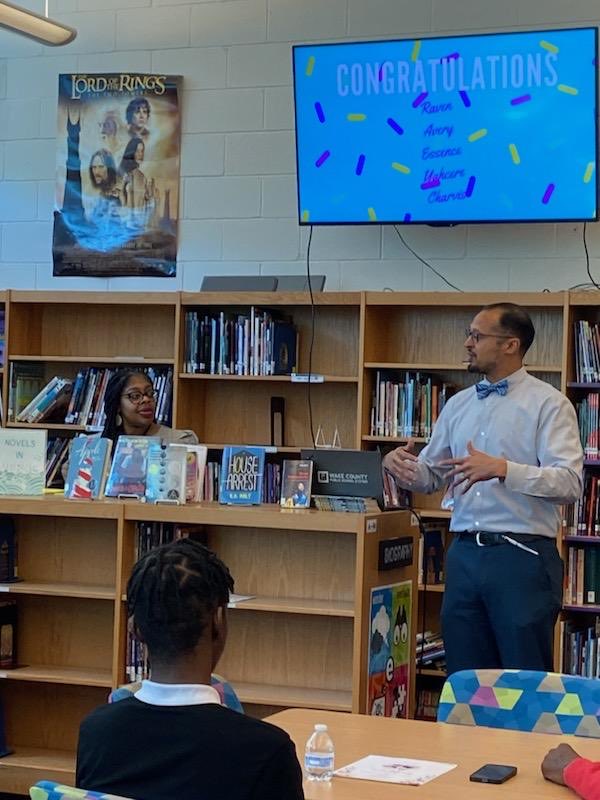 MrHarrisWCPSS's tweet photo. Wonderful senior day ⁦⁦@TheNewView324⁩. ⁦@mzmitchell⁩ and Mr. Kelly did a wonderful job for our seniors. The resilience of this group of students is astounding. It’s been my honor to be a part of their journey. #proudprincipal https://t.co/d790Qi60Af