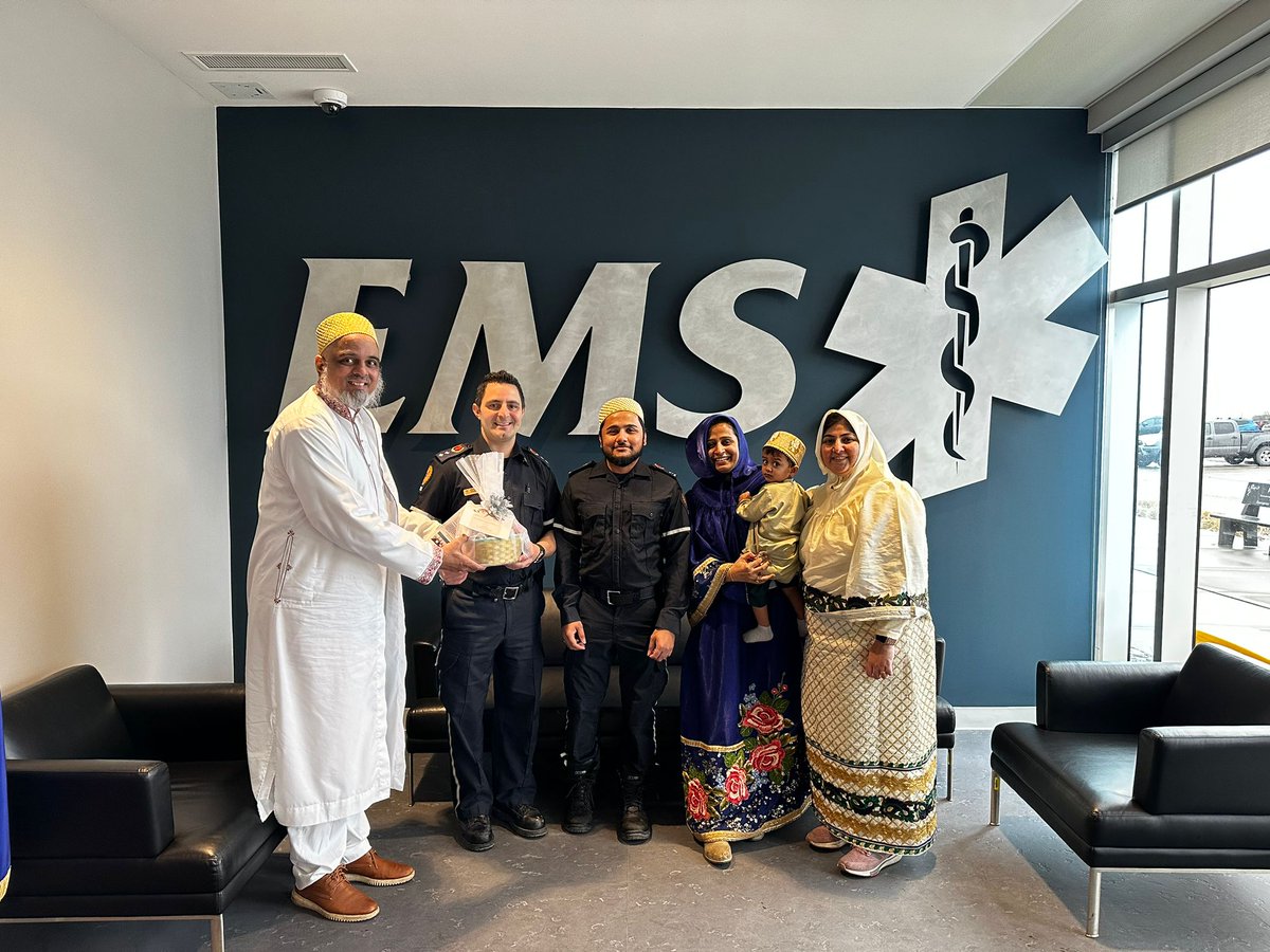 Bohras_Canada's tweet photo. On the auspicious occasion of #Eid2023, the @Dawoodi_Bohras of #Calgary were happy to celebrate with frontline #heroes of the @CalgaryPolice &amp; @ahs_ems, and our friends at Pierson’s Funeral Home. We deeply appreciate all they do to support the local community.

@LtGovAB https://t.co/K8xB60H6aI