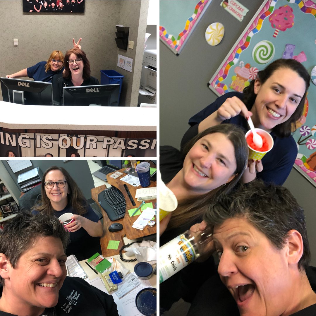 We're celebrating our #administrativeprofessionals all week with special treats and extra fun! Today was snow cone day for the team #yum #teamFJIC #adminprofweek #weloveourteam #CaringIsOurPassion #treatyoself