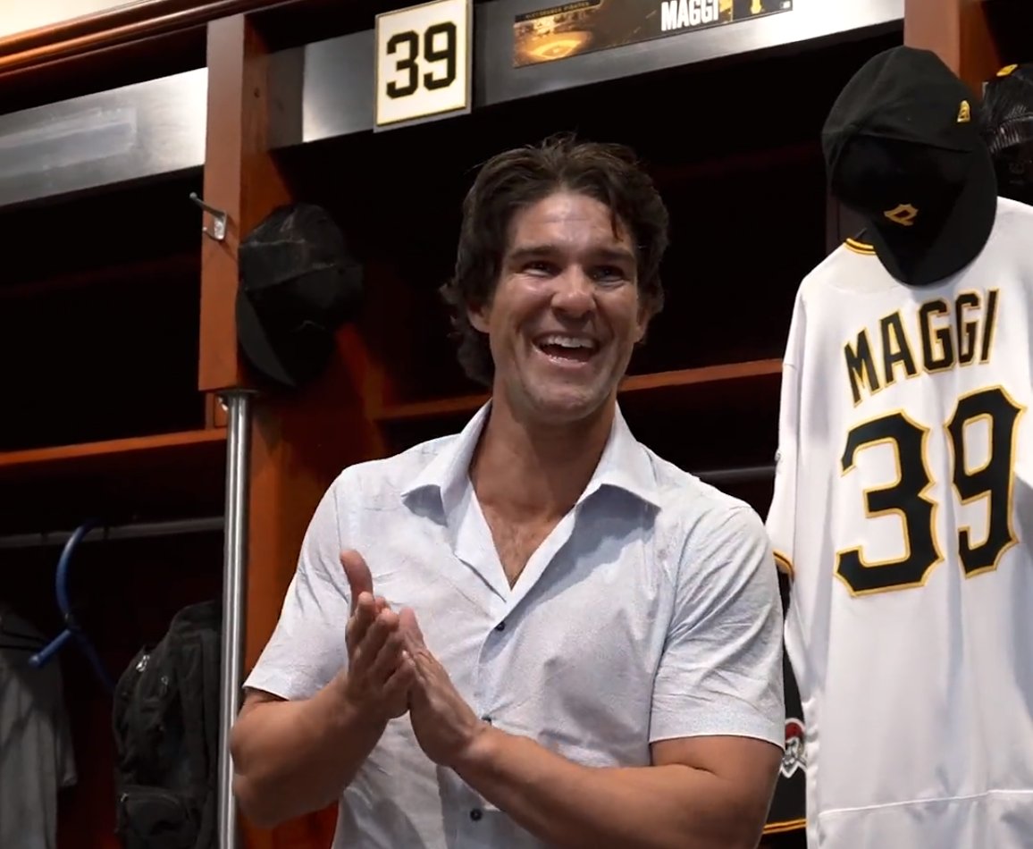 "I've never met anyone with more determination," says father of 33-year-old <a href="/Pirates/">Pittsburgh Pirates</a> rookie Drew Maggi, who got his first major league at bat tonight after 13 seasons in the minors. He struck out, earning a standing ovation.