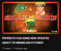 Crypto YouTuber just posted another video about us!

Check it out⤵️
youtu.be/gH3EV7bc3KU

TG - t.me/PepeRutoETH

#Pepe #Naruto #PepeRuto #Anime #Crypto #MemeCoins #CryptoYoutube #CryptoTwitter