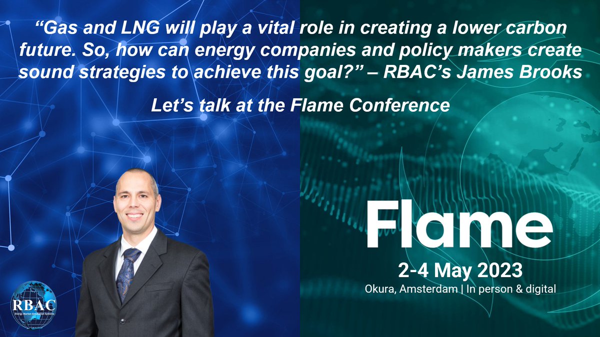 Let's meet!

RBAC's James Brooks will be attending Informa Connect's #FlameConf next week in Okura, Amsterdam.

Are you attending the conference as well?

We would love to meet with you. Send a message via our website here: rbac.com/contact/

#natgas #ongt #naturalgas #LNG