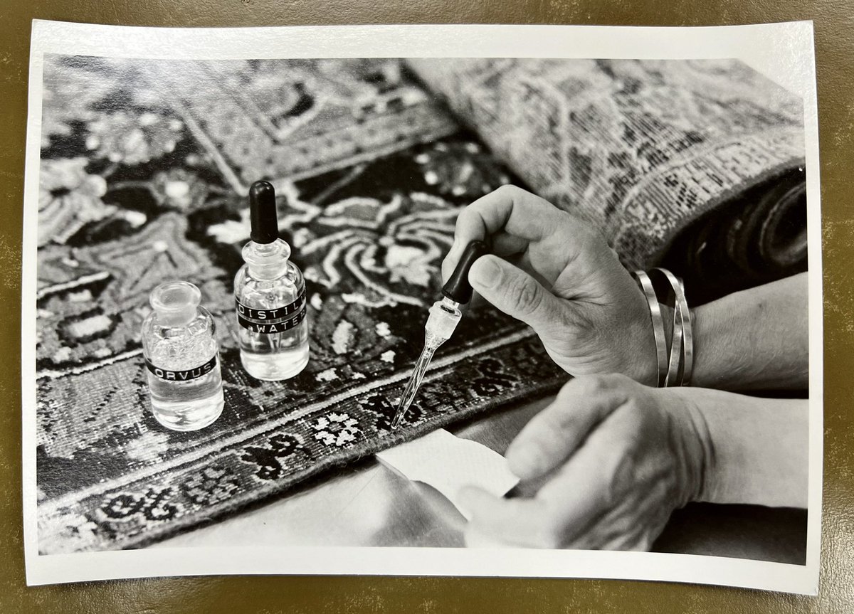 saruzza's tweet image. One of my favorites from the Margaret Fikioris papers at @WinterthurMuse @conservators @Icon_Textiles #textileconservation