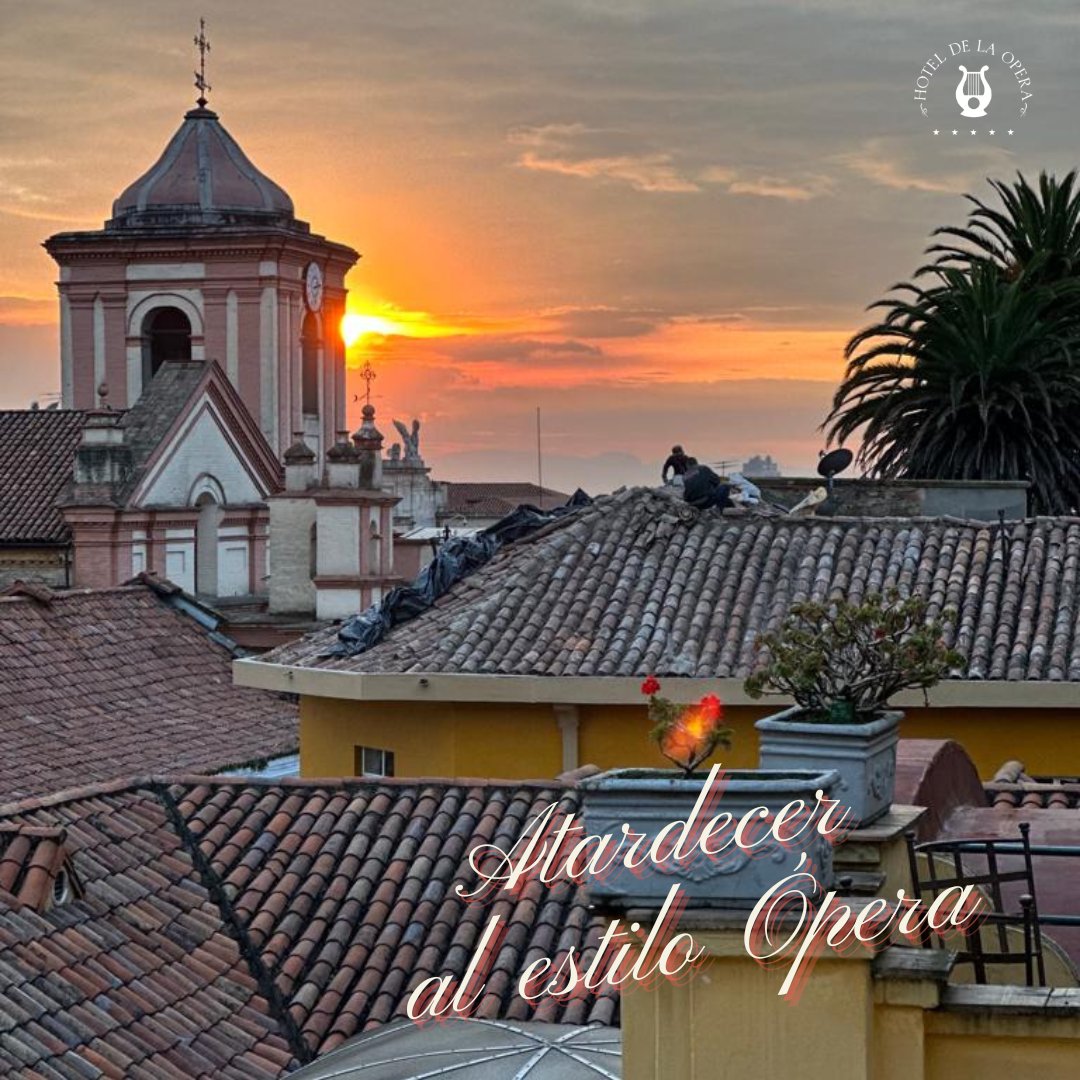 HoteldelaOpera's tweet photo. ¡Atardecer al estilo Ópera!
Le esperamos: https://t.co/Vz5LNxZwvQ
#HoteldelaÓpera #ILoveCandelaria #centrohistoricobogotá https://t.co/bMerLfzY88