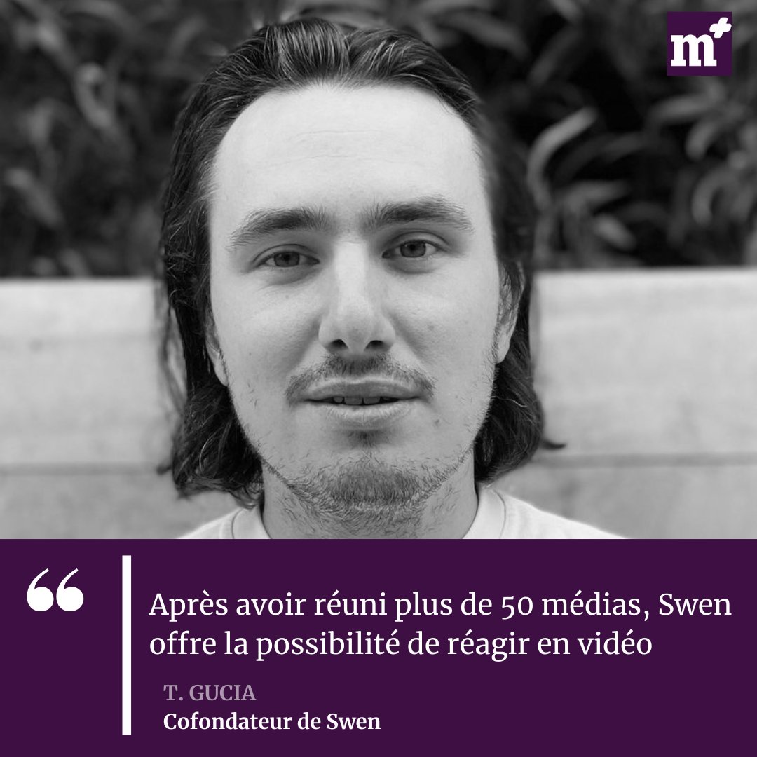 lemediaplus's tweet photo. ITW Théophile GUCIA (@swenofficiel) :
➡️ Focus sur #Swen, l’agrégateur de #news 100% vidéo
➡️ Nouveauté : réagir en vidéo, par-dessus les contenus des médias
🗣️ «Nos utilisateurs se connectent 2 à 3 fois par jours, avec un temps de session de 8 minutes»
👉 https://t.co/OQHADNeNwx https://t.co/FlYRj38x3d