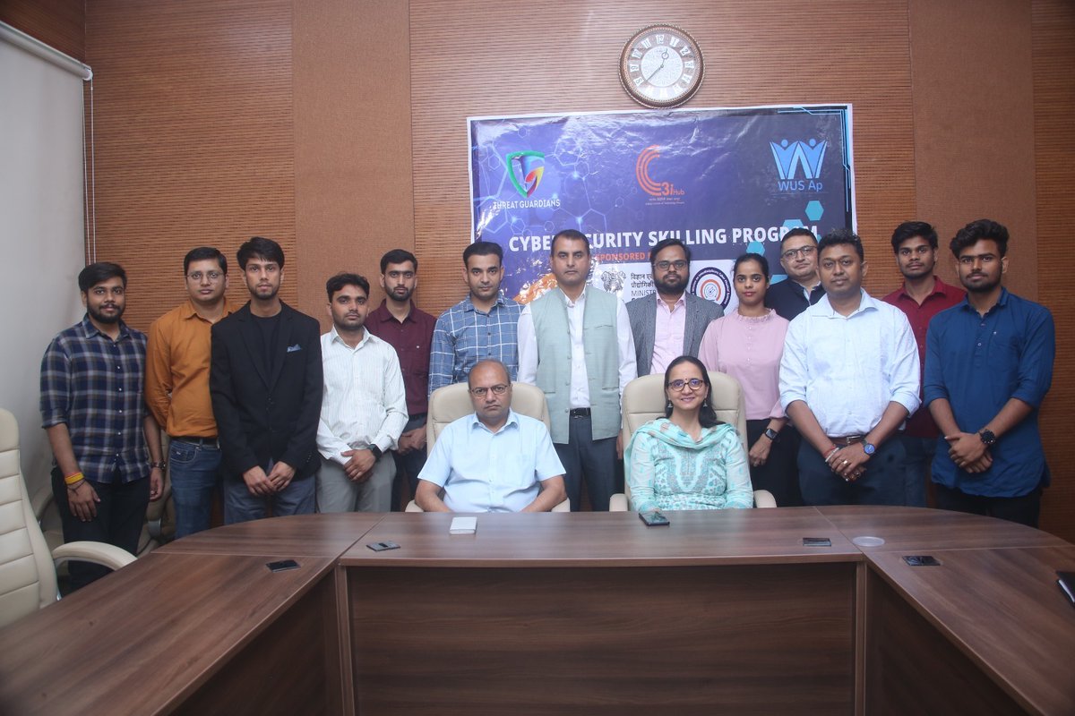 IITKanpur's tweet photo. C3iHub, #IITKanpur, launched its #Cybersecurity Skilling Program in the presence of Chief Guest Shri Vijay Sampla, Chairman, NCSC, and Guest of Honour Dr. Ekta Kapoor, Mission Dir, NM-ICPS &amp; Head FFT Division, DSTIndia.

Visit https://t.co/T1TEJ1eO74

#upskilling #iitk https://t.co/y6Uj457gDR