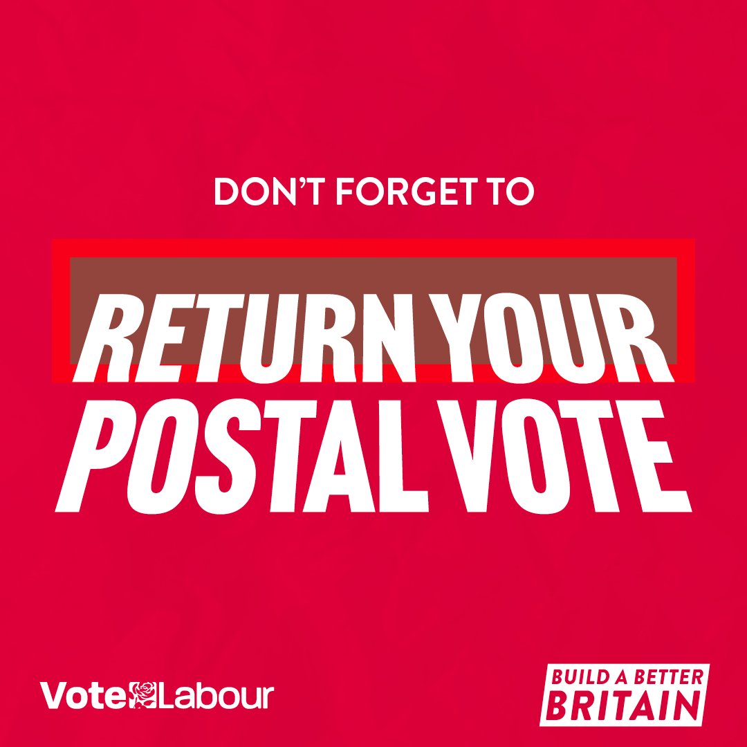 Leeds_Labour's tweet photo. You can post your vote back any day until polling day - but don't forget!

Vote Early, Vote Often, Vote Labour 🌹 https://t.co/rnEglBzBfV