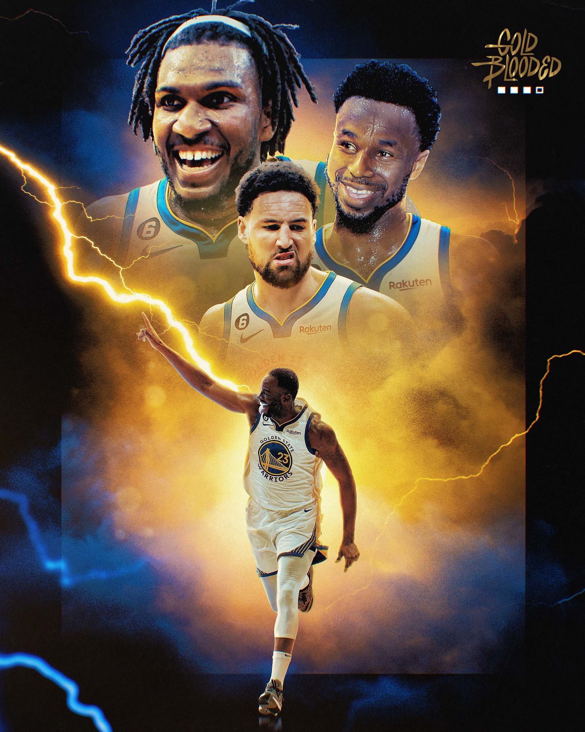 Gold Blooded Golden State Warriors Curry Thompson Wiggins