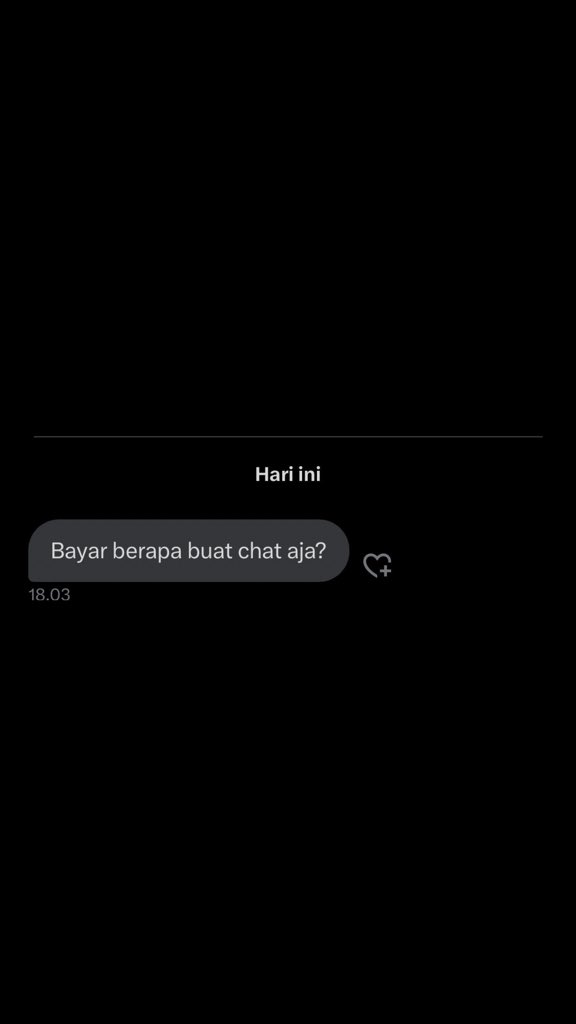 dm gue isinya  ginian