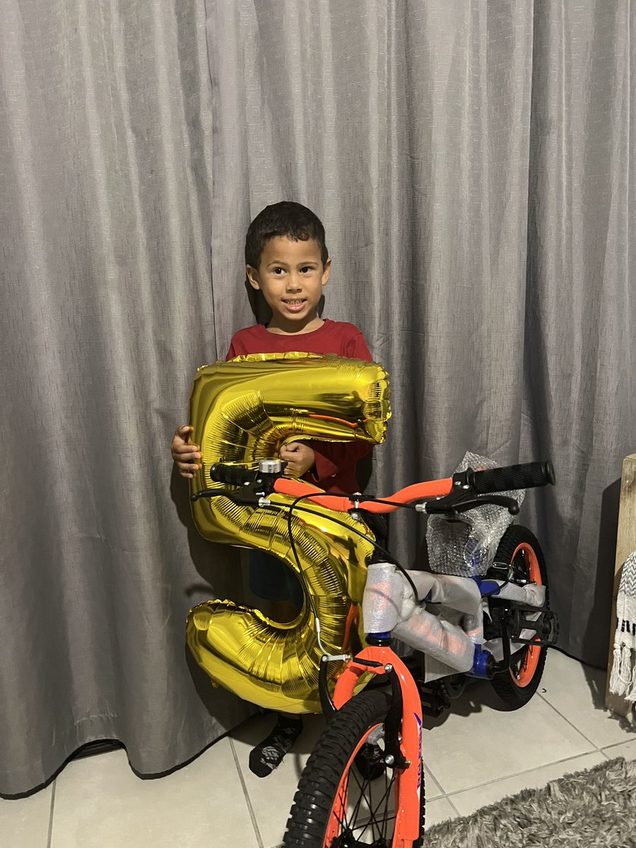 5 years old today. Happy birthday my boy.