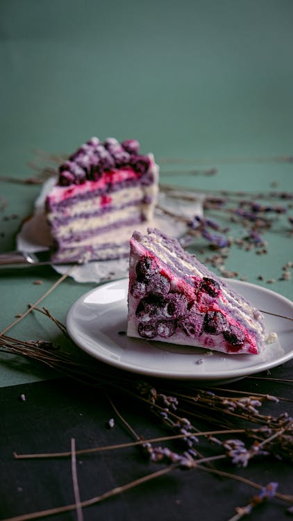 Just tried a lavender cake for the first time and I'm in love! The subtle floral flavor is so unique and delicious. 🌸🍰 #lavendercake #dessertlove #yum