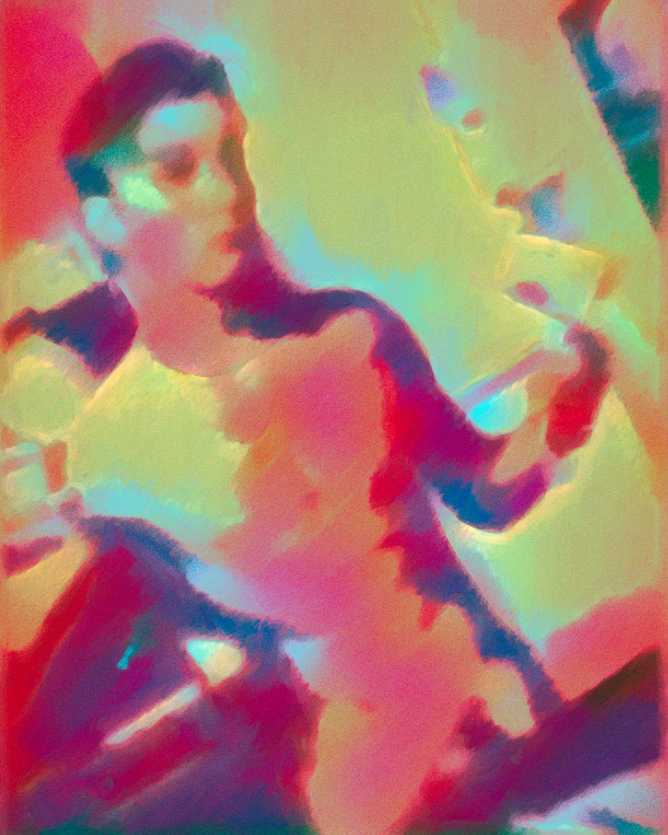 #everyday Reflective Rainbow 🌈🧑‍🎨 — DAY 745 #artoftheday #colorfulabstract #nudefigure #homoeroticbeauty #digitalcreation #nftartist #mirrorreflection #sensualform #artisticinterpretation #creativeexpression #gayartgallery