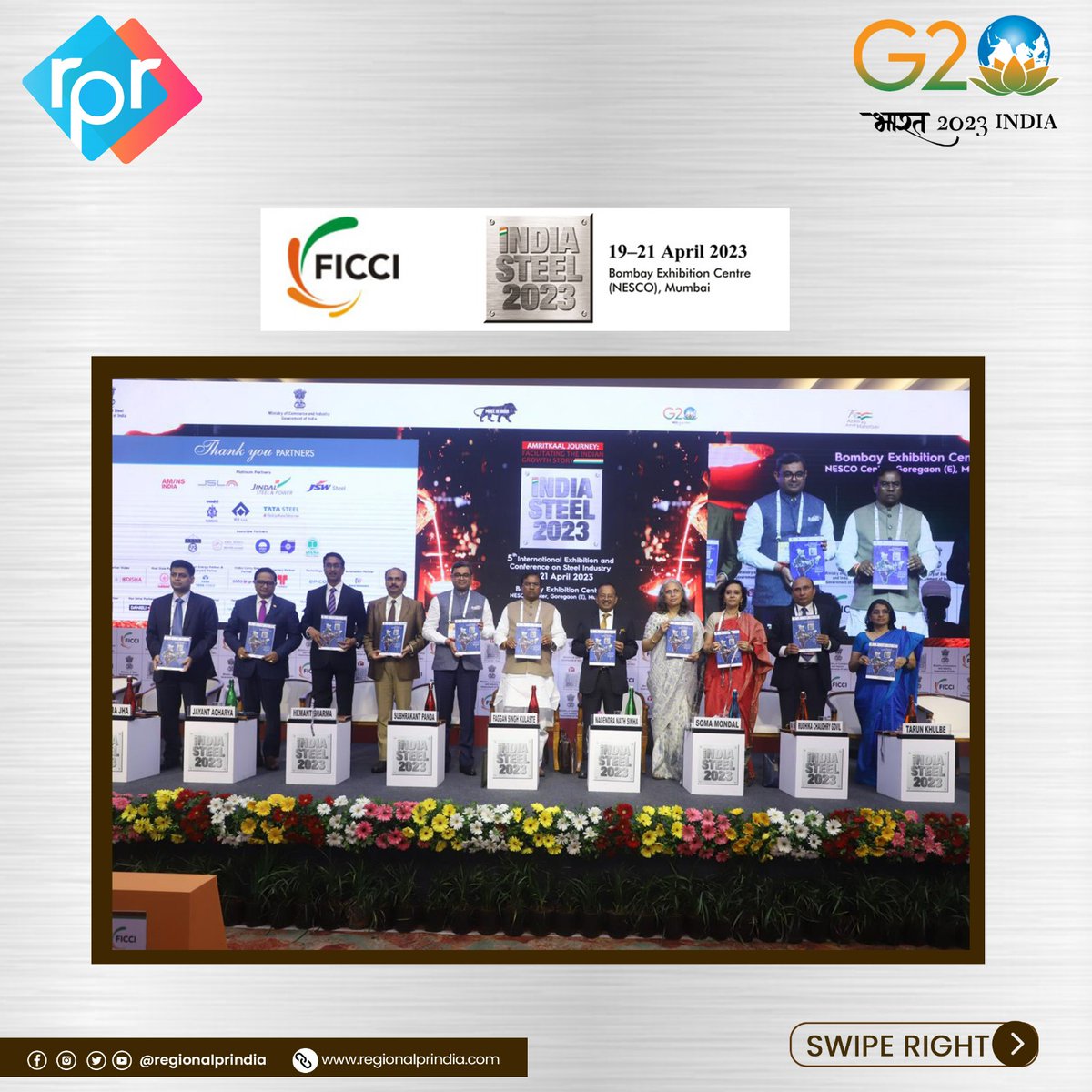 rprindia's tweet image. "Thrilled to have been a part of the successful #IndiaSteel2023 conference that showcased growth and innovation in the Indian steel industry! Our team is grateful for the extensive media coverage and buzz generated. Stay tuned for more updates on this high-profile event."