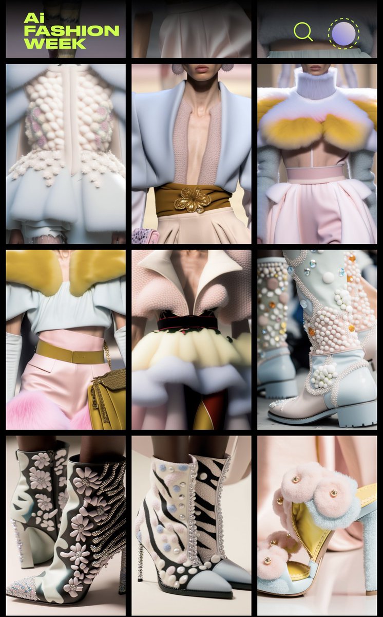 My collection for <a href="/aifashionweek/">AI Fashion Week</a> You can give it the chance to become real by  voting for it at app.fashionweek.ai/collections/lo… 🫶

#AiFW #AIFW23 #AI #fashion #aicollection #AIcommunity #fashionTECh #Fashionista