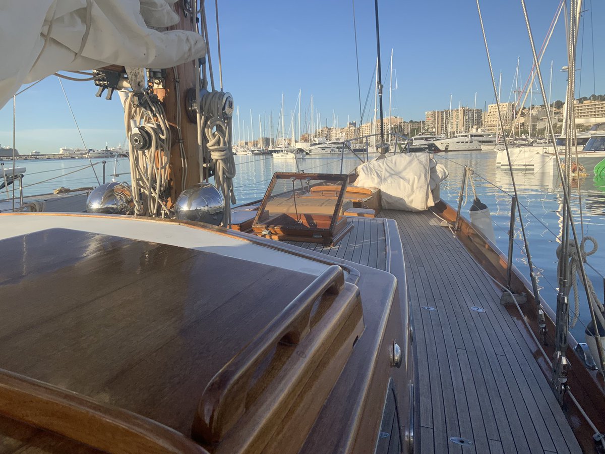 TMC_Marine's tweet photo. We’ve arrived at the Palma International Boat Show! First night on this amazing 1966 yacht was fantastic, if you see us filming at the show say hi 🙂 #pibs23 #palmainternationalboatshow #sunseeker #princess #themarinechannel https://t.co/PmjlciSSD1