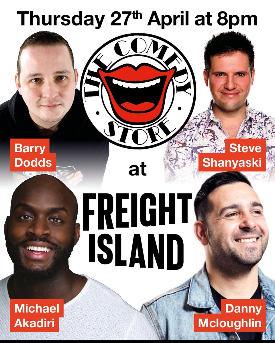 Tonight at @freightisland ! thecomedystore.co.uk