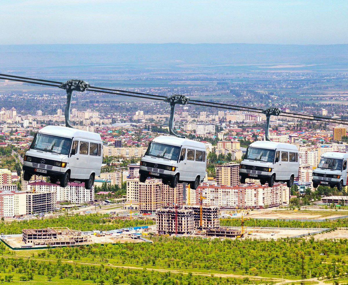 kloopnews's tweet photo. 🚠Графический дизайнер Азамат Асан представил, как будут выглядеть канатная дорога и метро в Бишкеке.

Ранее вице-мэр Жыргалбек Шамыралиев сообщил, что над реками в Бишкеке хотят построить кольцевую канатную дорогу. Он также говорил, что мэрия планирует возведение метро. https://t.co/p1Sag7zPEH