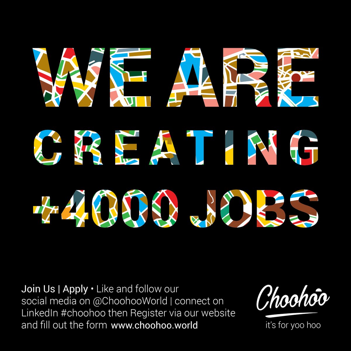 ChoohooWorld's tweet photo. Choohoo to create more than 4000 jobs!

The creative world is powerful, let’s leverage that power. Join Choohoo today!

No fees charged.

https://t.co/KGni3X7Vdj

Choohoo
It's for yoo hoo https://t.co/s5OXX9qllw