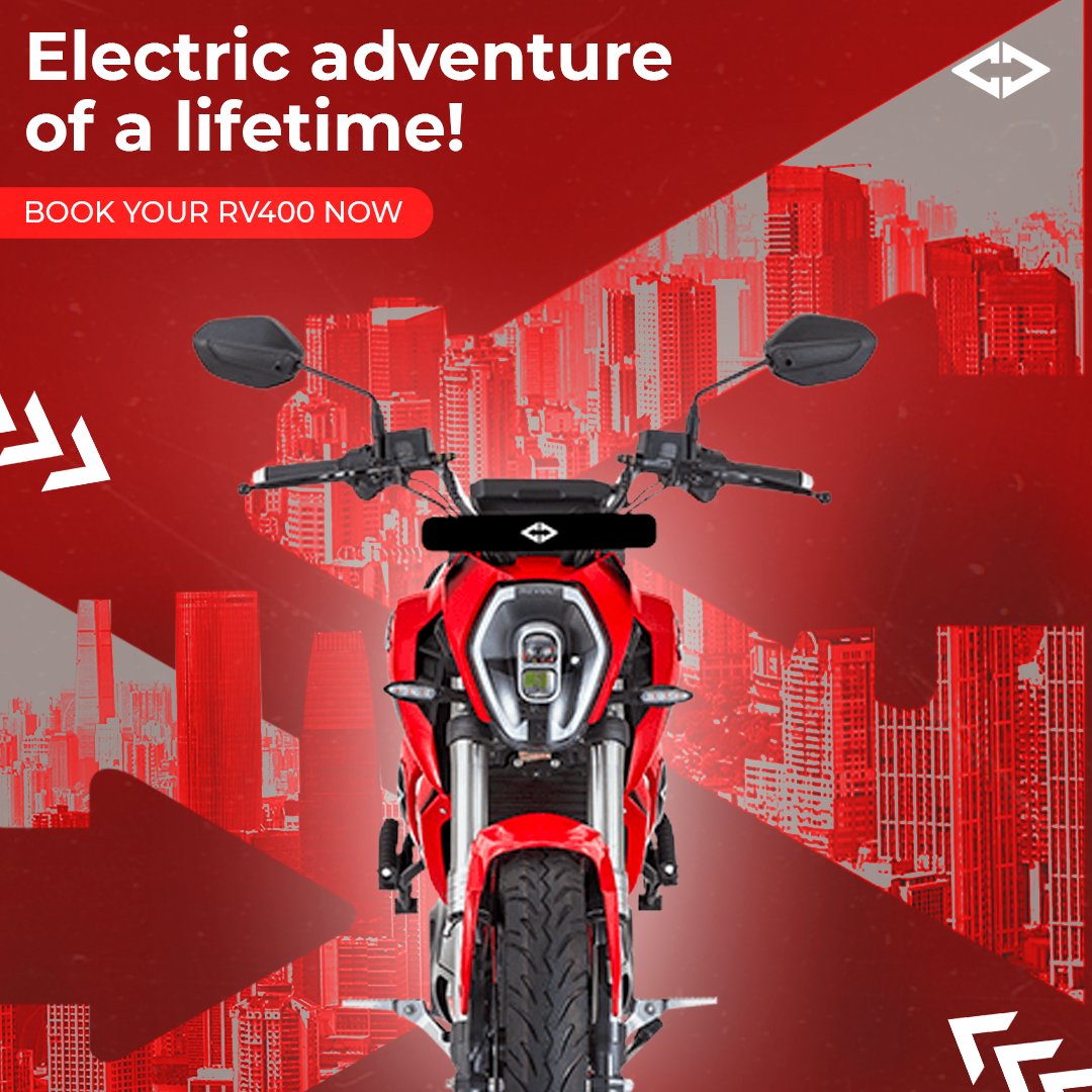 RevoltMotorsIN's tweet photo. It's time to level up your riding game with the new and advanced RV400!

Click here to book https://t.co/FsJlJM45pL

#RV400 #BookNow #GoingGreen https://t.co/AlG2LzhS3X