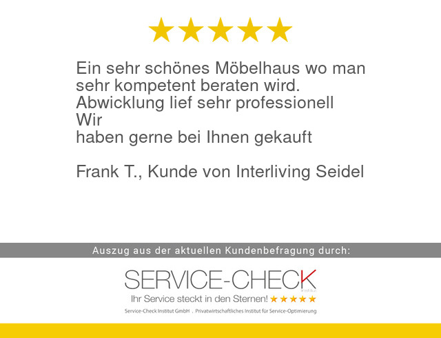 serviceinstitut's tweet image. Aus aktueller #servicecheck #Kundenbefragung von #InterlivingSeidelWohnwelt:
service-check.com/bewertungen/ku…