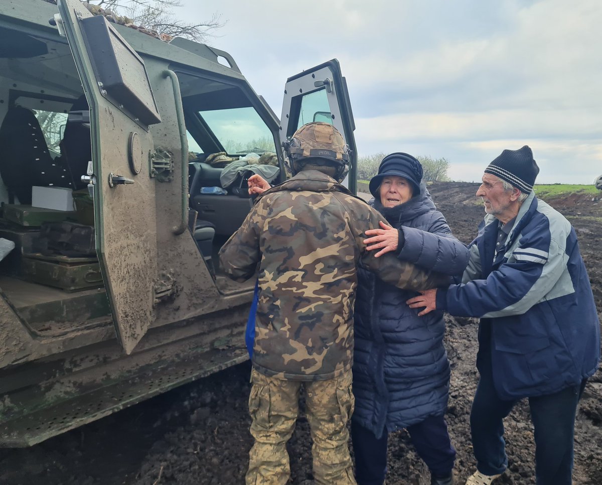 Evacuation of civilians near Bakhmut