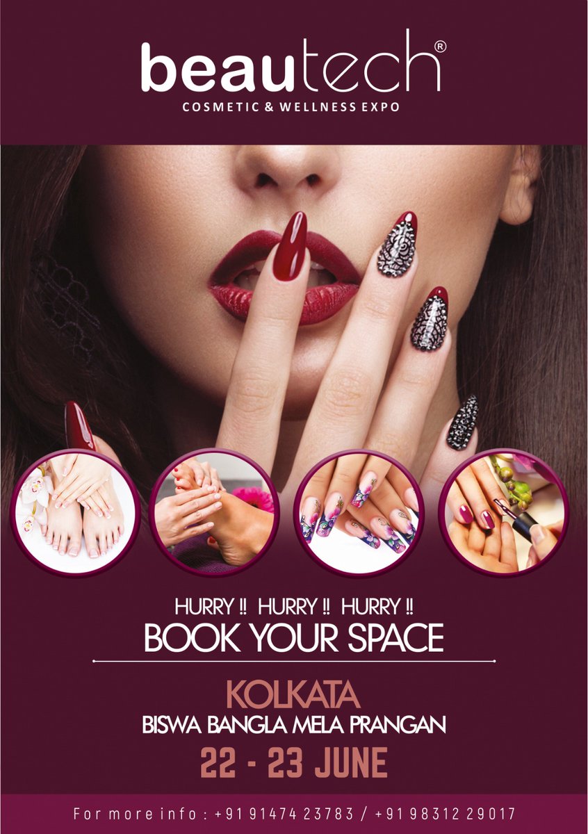 BeautechExpo's tweet image. #Beautech #Cosmetic &amp;amp; #Wellness Expo  on June 22 &amp;amp; 23 at Biswa Bangla Mela Prangan, #Kolkata and it will be Eastern India’s  Biggest show on #Beauty &amp;amp; Cosmetics... bit.ly/3UxxFSJ #beautechexpo #beautysalon #beautytips #hairstylist #makeup #makeupartist #beautychallenge