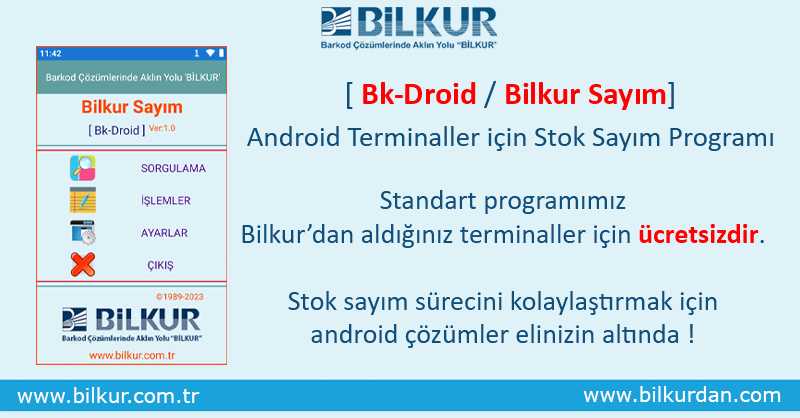 Bilkurbarkod's tweet image. Bilkur Sayım Programı Android Terminallerimizle birlikte ücretsizdir.
#androidelterminali #stoksayım
bilkur.com.tr/Urunler/Androi…