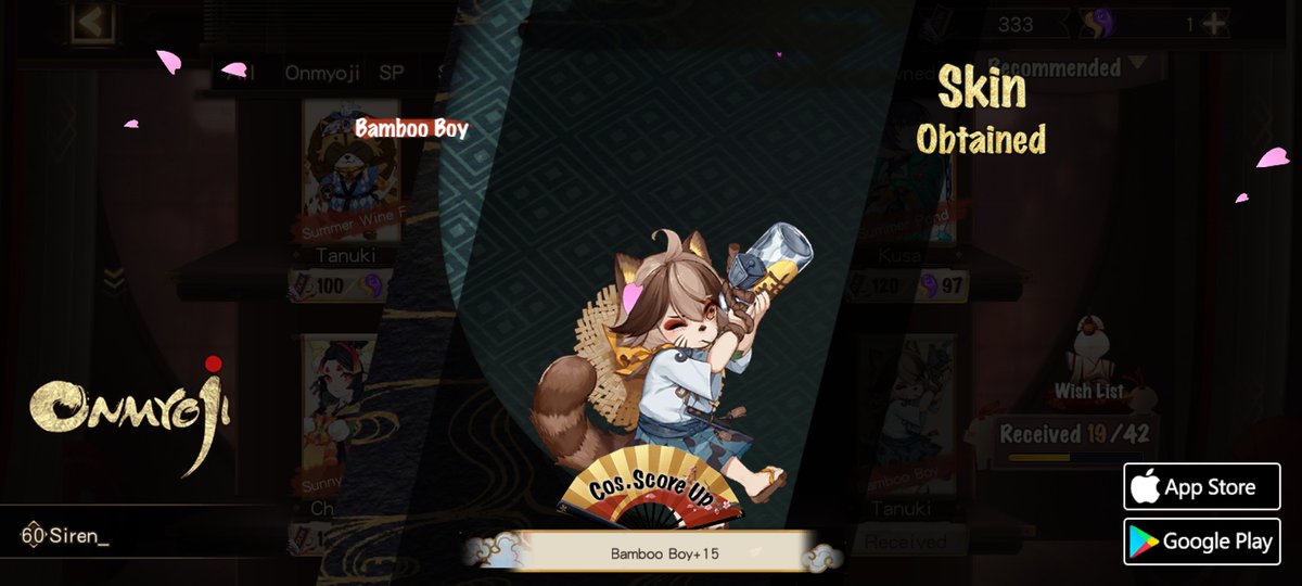 yeonbaebae_'s tweet photo. #Onmyoji# I got a brand new rare skin! Check it out and try your luck! https://t.co/wNy8QXXnLm
