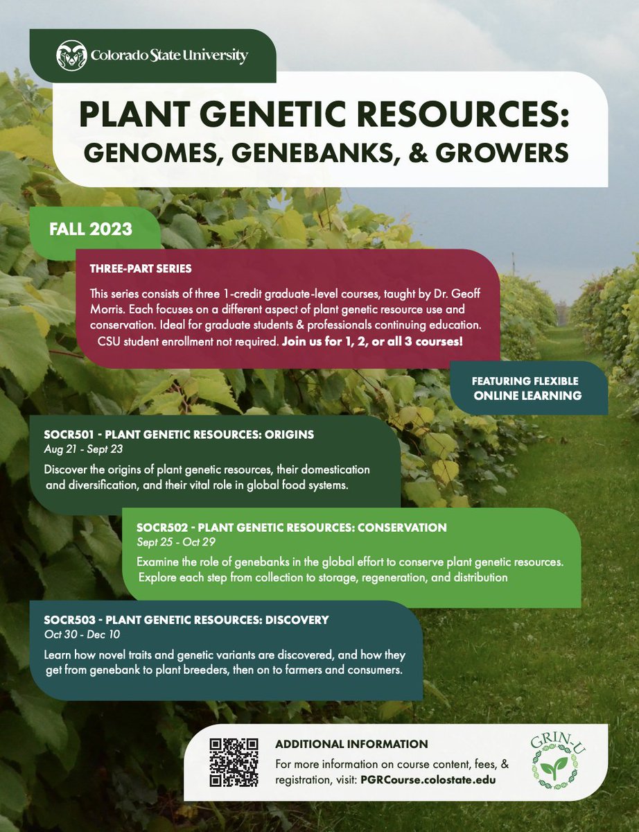AgroBioDiverse's tweet photo. Genomes, Genebanks, and Growers… The Course – Agricultural Biodiversity Weblog - https://t.co/BQMW8hvN69 https://t.co/moV2d8NfE4