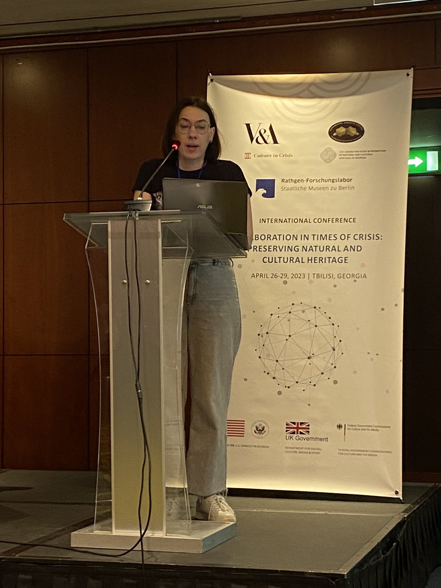 CultureinCrisis's tweet photo. Today begins with an update from Ukraine, given by Dr. Anastasiia Cherednychenko, Chair of #ICOMUkraine 🇺🇦 

We hear about how heritage sits in the crossfire of conflict, and the work taking place inside and outside of the country to protect it. 

@IcomOfficiel https://t.co/KqSgB2vkpM
