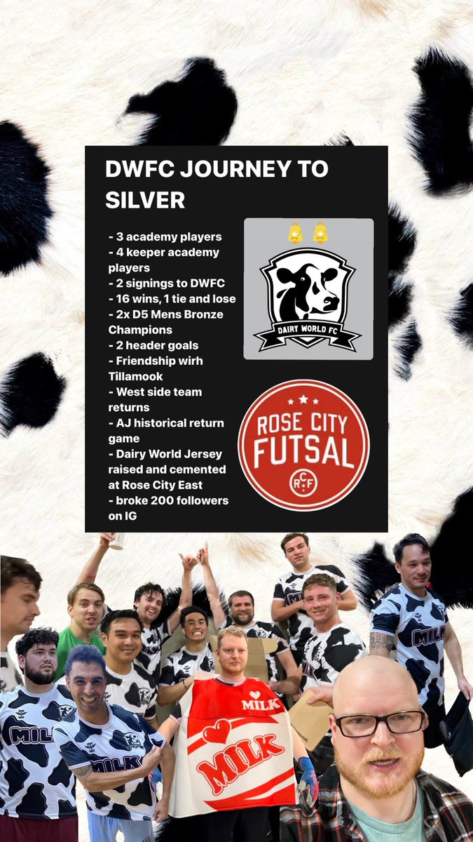 DairyWorldFC's tweet photo. 👏🏼WHAT. A. JOURNEY.👏🏼
•
ITS BEEN’S A LONG JOURNEY. TOMORROW A NEW DAY AWAKES. THE REVENGE SEASON BEGINS TOMORROW. WE ARE DWFC. DEFEND THE PASTURE!!! RING THE BELL!!! https://t.co/C4XwZKOJ6u