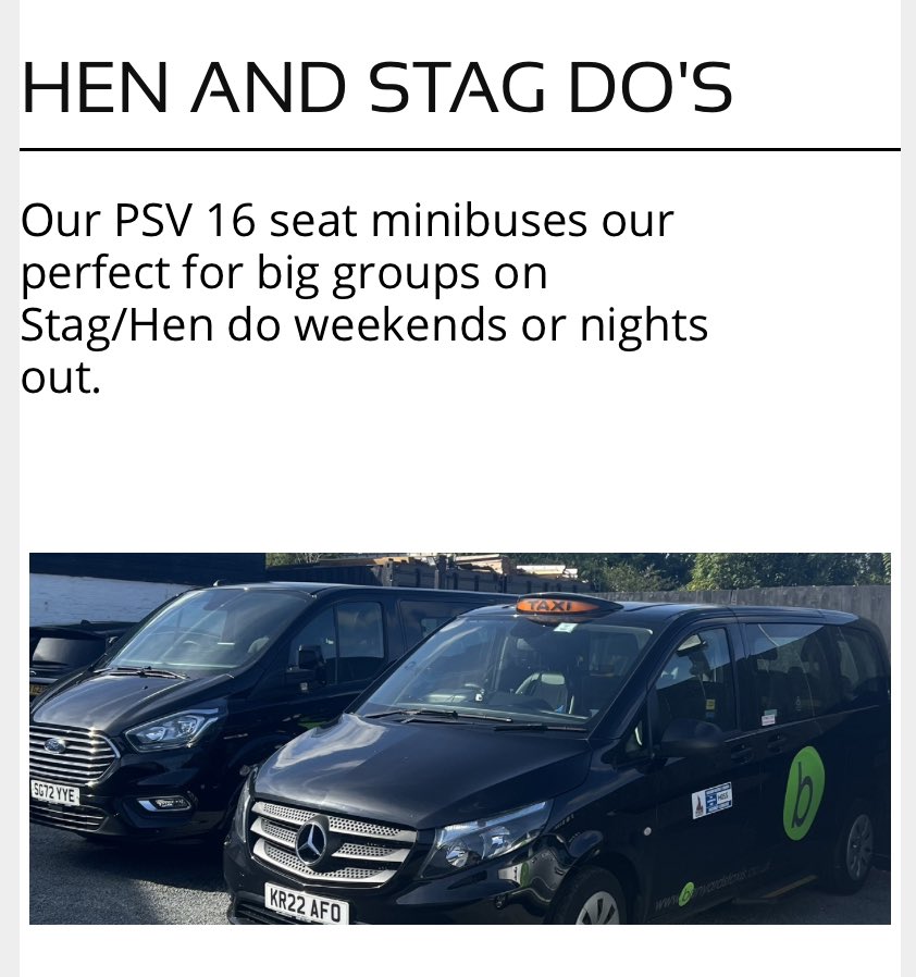 BanyardsTaxis's tweet photo. Have a big night out coming up, get in touch with Banyards for a competitive quote. Our 16 seater vehicles are perfect for the larger groups on a night out. Call 01621850850
16 seater minibus
Chelmsford returns starting from £150 that’s under £10 per person in a 16 seater https://t.co/kDOwCNdK44